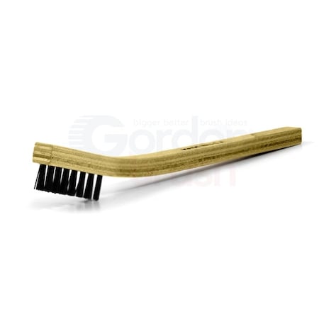 Gordon Brush 3 x 7 Row 0.018 Nylon Bristle and Plywood Handle Scratch Brush, PK12 30NG-12